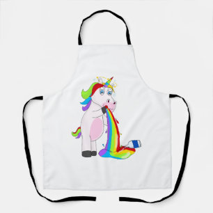 Drunk unicorn apron