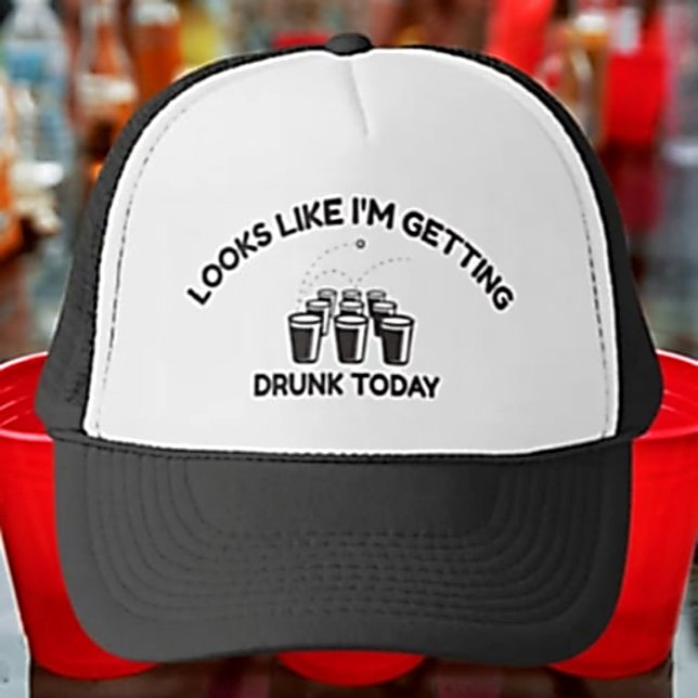 Drunk Vibes Loading | Beer Pong Life Design Trucker Hat (Creator Uploaded)