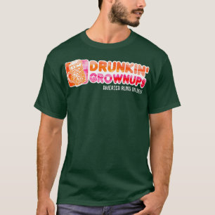 Drunken Grownups American Dad Run On Beer Funny T-Shirt