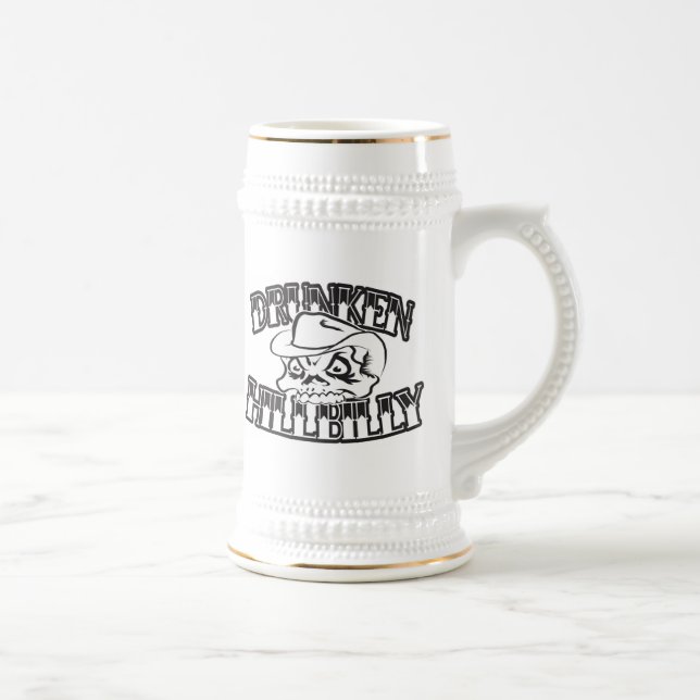 Drunken Hillbilly Skull Design Stein (Right)