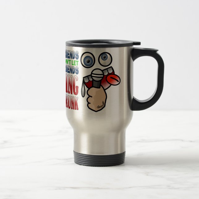 Drunken Karaoke Travel Mug (Right)