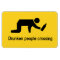 Drunken people crossing ⚠ Thai Sign ⚠