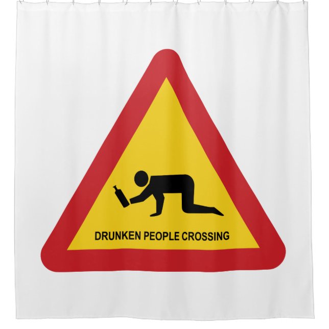 DRUNKEN PEOPLE CROSSING TRAFFIC SIGN (Front)