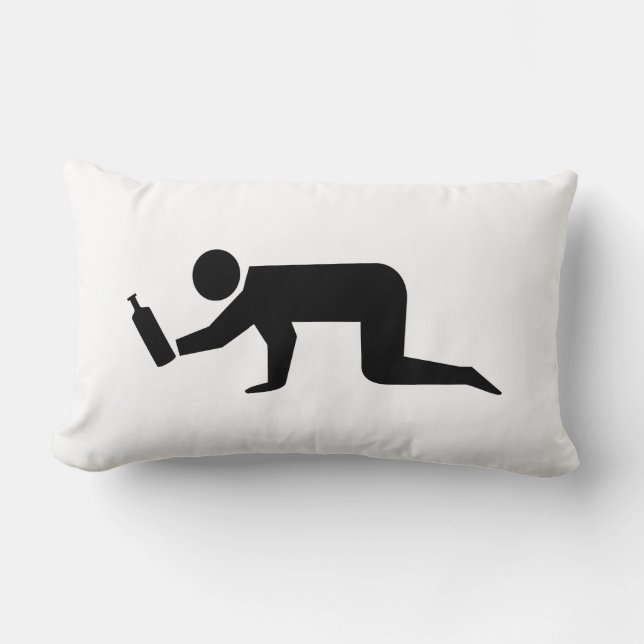 Drunken People Lumbar Pillow (Front)