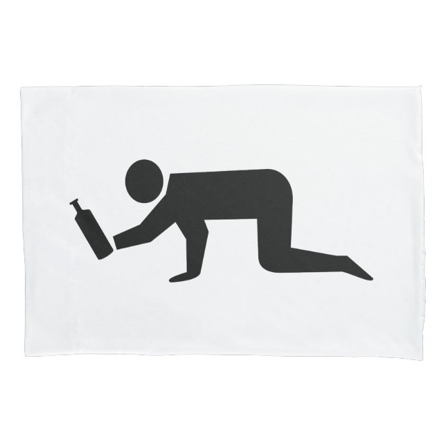 Drunken People Pillowcase (Front)