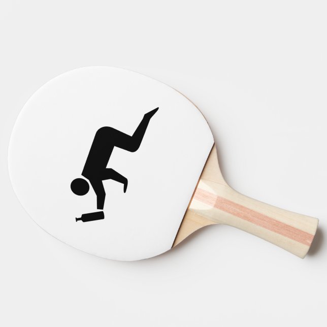Drunken People Ping Pong Paddle (Side)