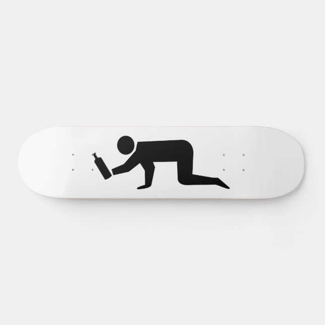 Drunken People Skateboard (Horz)