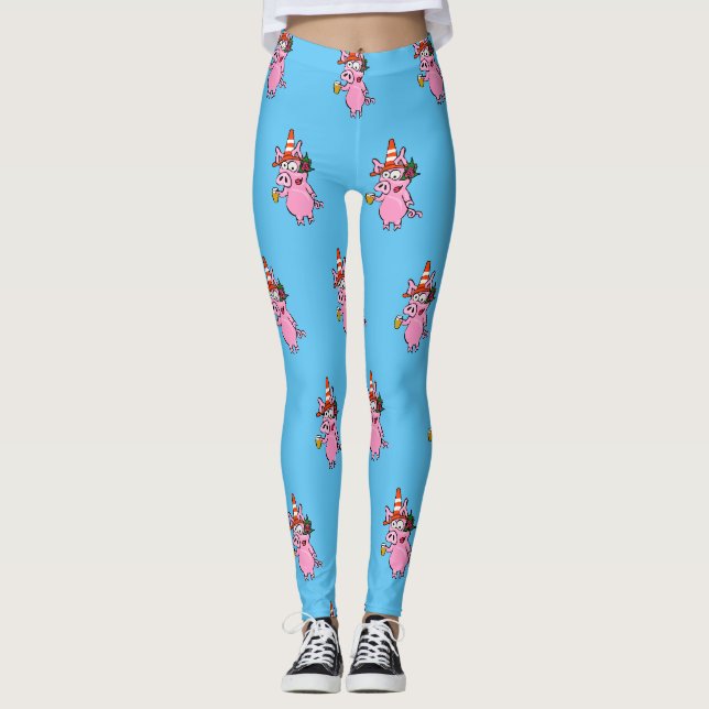 Drunken Pig Leggings (Front)