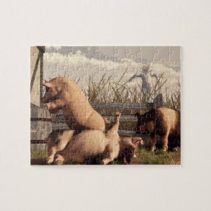 Drunken Pigs Jigsaw Puzzle
