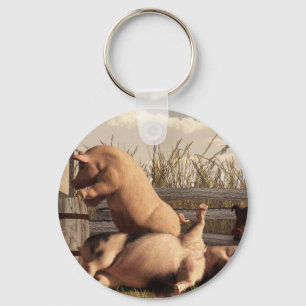 Drunken Pigs Keychain