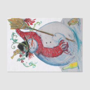 DRUNKEN SNOWMAN TISSUE PAPER