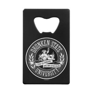 Drunken State University Credit Card Bottle Opener