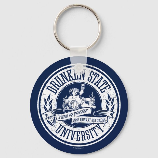 Drunken State University Keychain (Front)