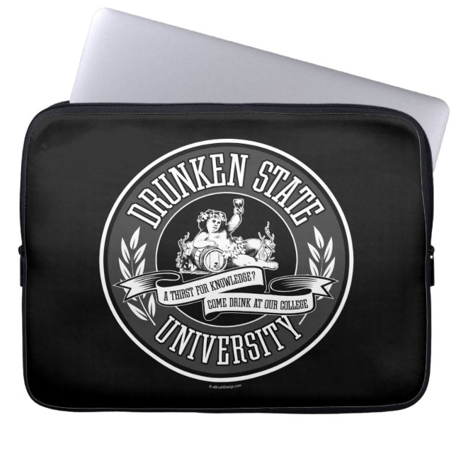 Drunken State University Laptop Sleeve (Front)