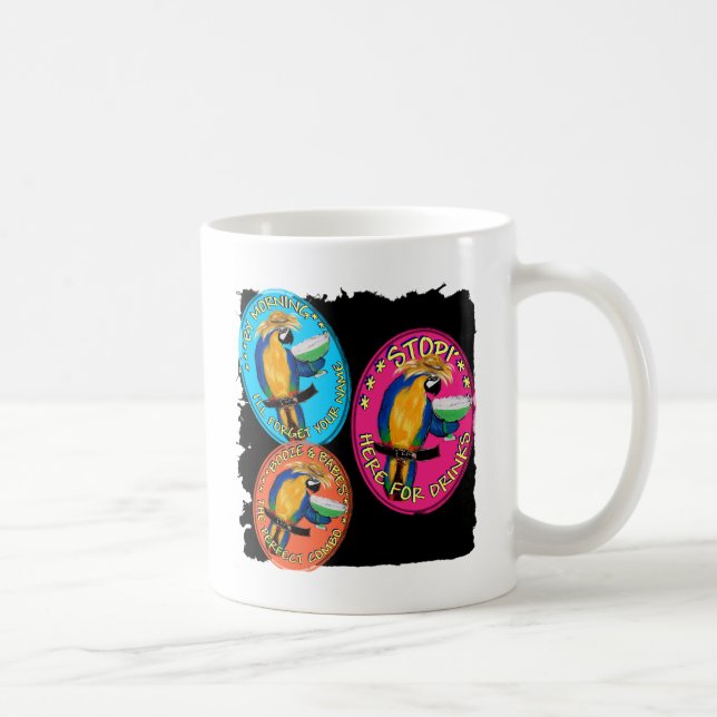 DRUNKIN PARROTS COFFEE MUG (Right)