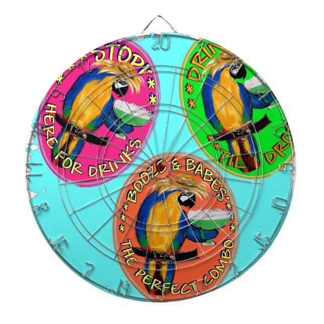 DRUNKIN PARROTS DARTBOARD (Front)