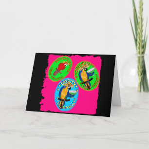 DRUNKIN PARROTS HOLIDAY CARD