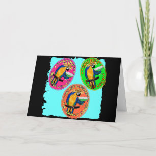 DRUNKIN PARROTS HOLIDAY CARD