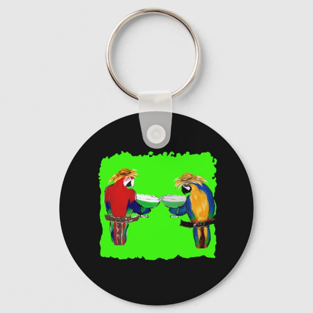 Drunkin Parrots Keychain (Front)