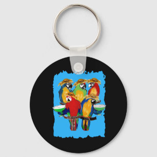 Drunkin Parrots Keychain