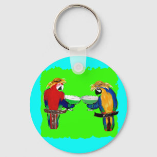Drunkin Parrots Keychain