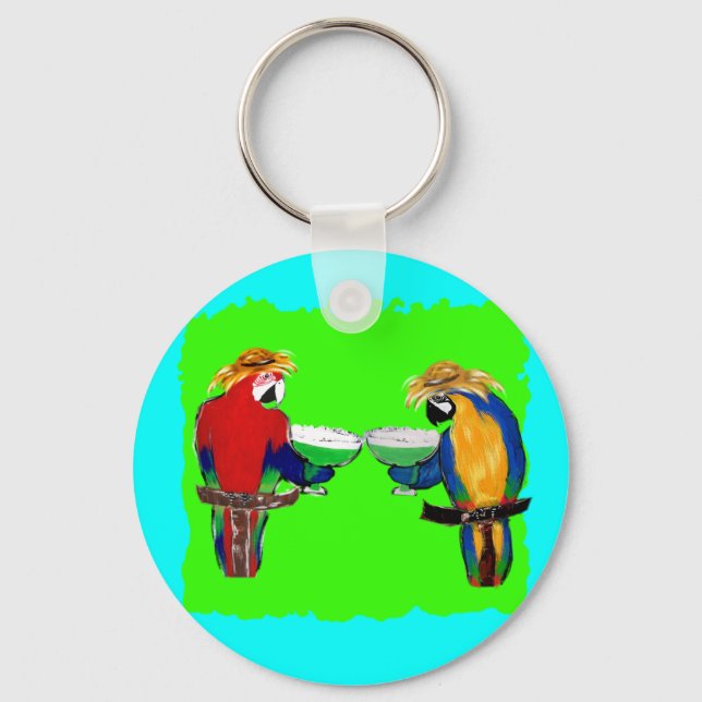 Drunkin Parrots Keychain (Front)
