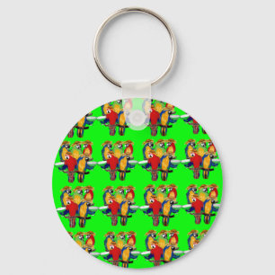 Drunkin Parrots Keychain