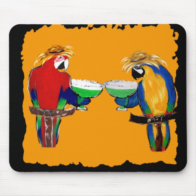 Drunkin Parrots Mouse Pad (Front)