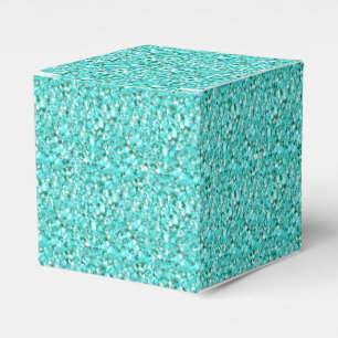 Druzy crystal - aquamarine favor box