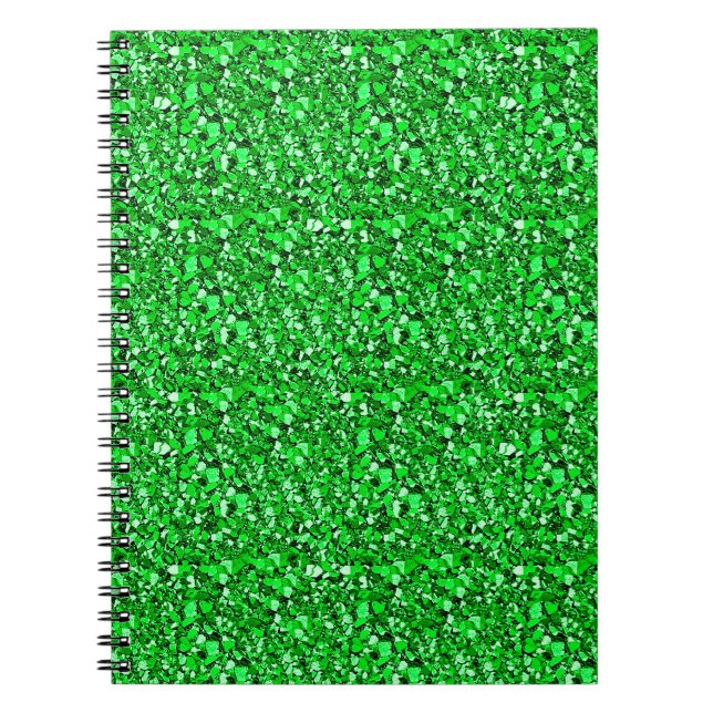 Druzy crystal - emerald green notebook (Front)