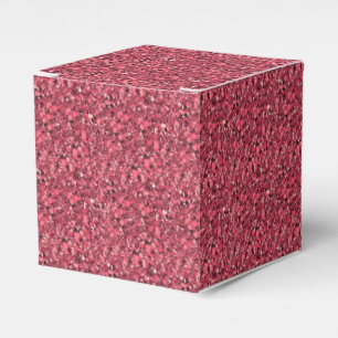 Druzy crystal - garnet red favor box