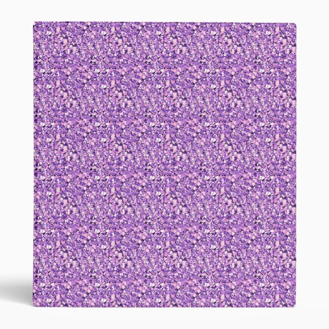 Druzy crystal - light orchid binder (Front)