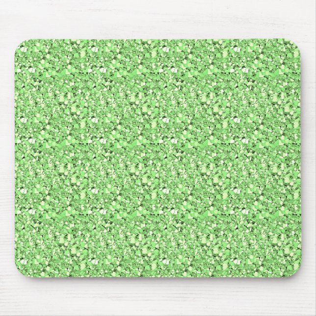 Druzy crystal - peridot green mouse pad (Front)