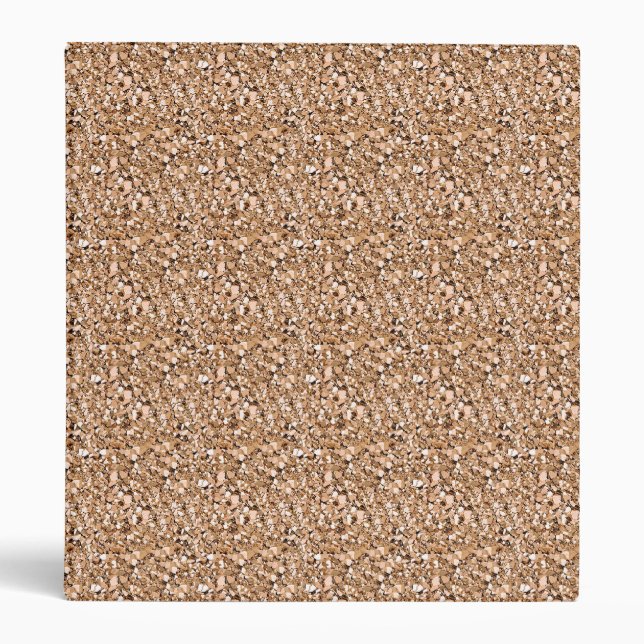 Druzy crystal - rose gold colour binder (Front)