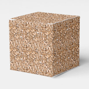 Druzy crystal - rose gold colour favor box