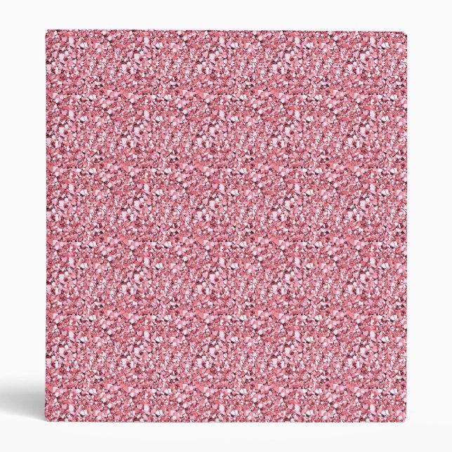 Druzy crystal - rose quartz pink binder (Front)