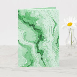 Druzy Forest Green Agate Look Card