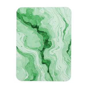 Druzy Forest Green Agate Look  Magnet