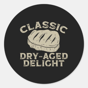 Dry-Aged Delights Backprint Dry-Aged Classic Round Sticker