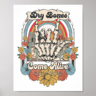 Dry Bones Come Alive Christian, Christian Motivati Poster