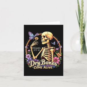 Dry Bones Come Alive Halloween Dancing Skeleton Ch Card