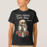Dry Bones Come Alive Skeleton Floral Christian Hal