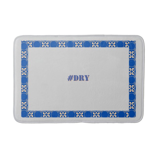 Dry Border Design Bathmat (Front)