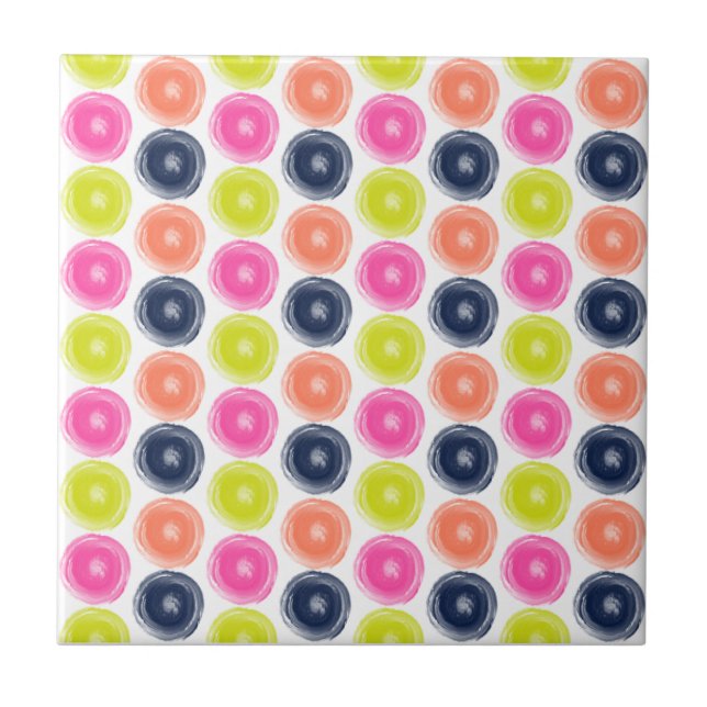 Dry Brush Circles Tile (Front)