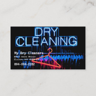 Dry Cleaners or Laundry Business Card