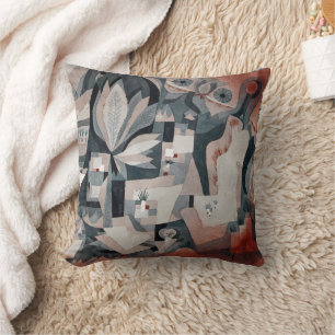 Dry Cooler Garden   Paul Klee   Throw Pillow