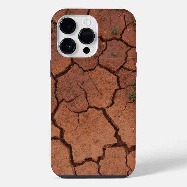 dry, cracked ground iPhone case (Back)