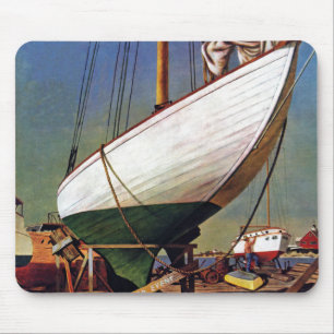 Dry Dock by John Atherton Mouse Pad