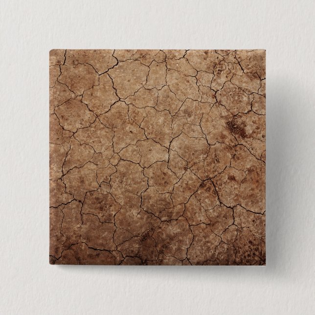 Dry Earth 2 Inch Square Button (Front)
