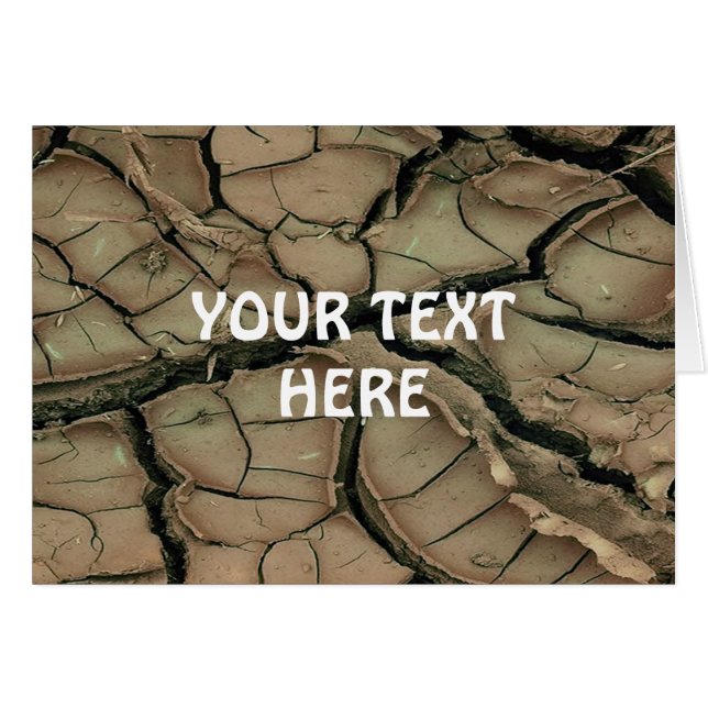 DRY EARTH + your text (Front Horizontal)
